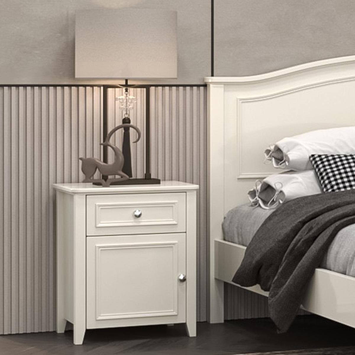 Jeff Nightstand White