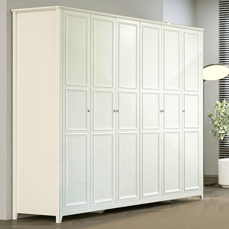 Jeff 6-Door Wardrobe White