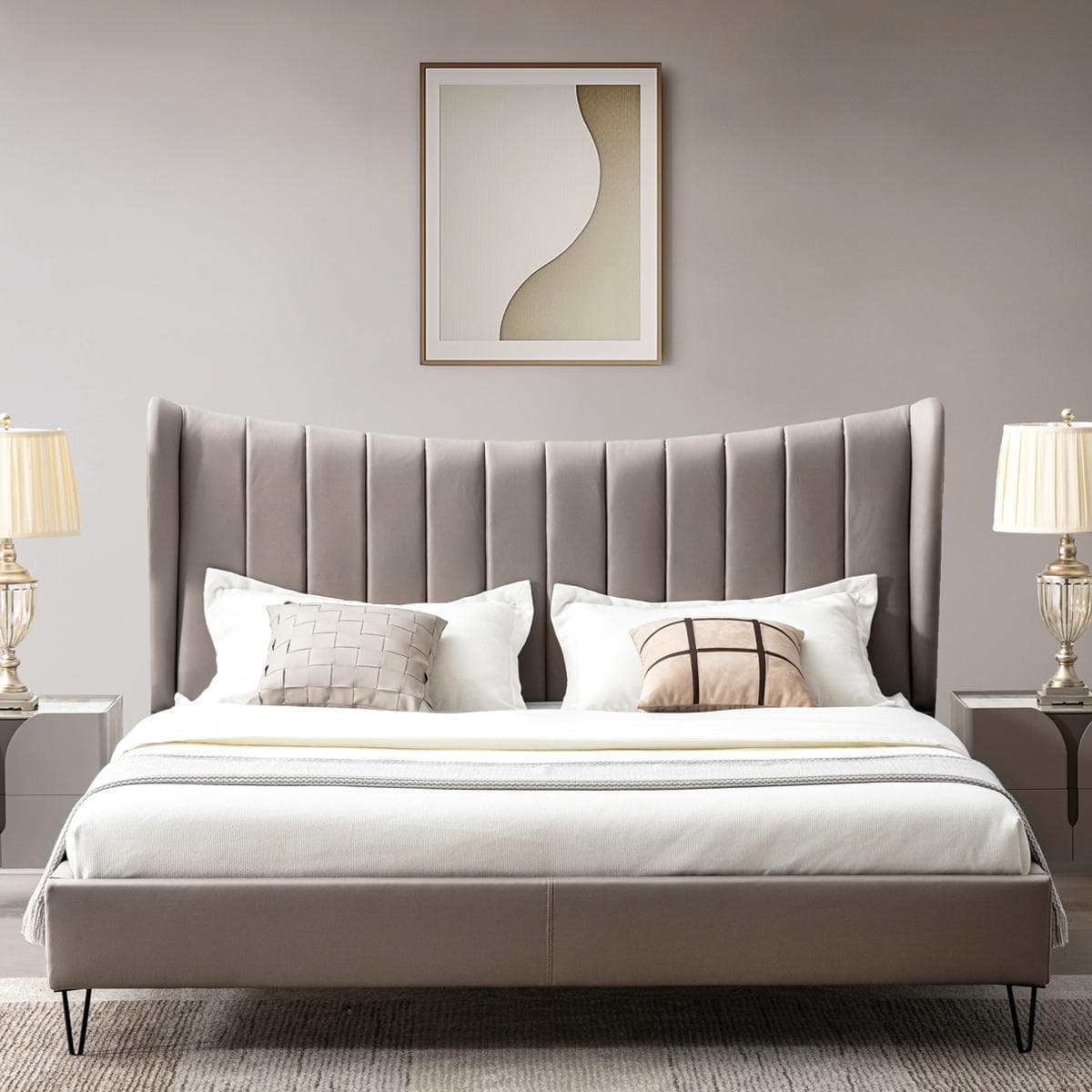 Marcus 180x200 Bed Taupe