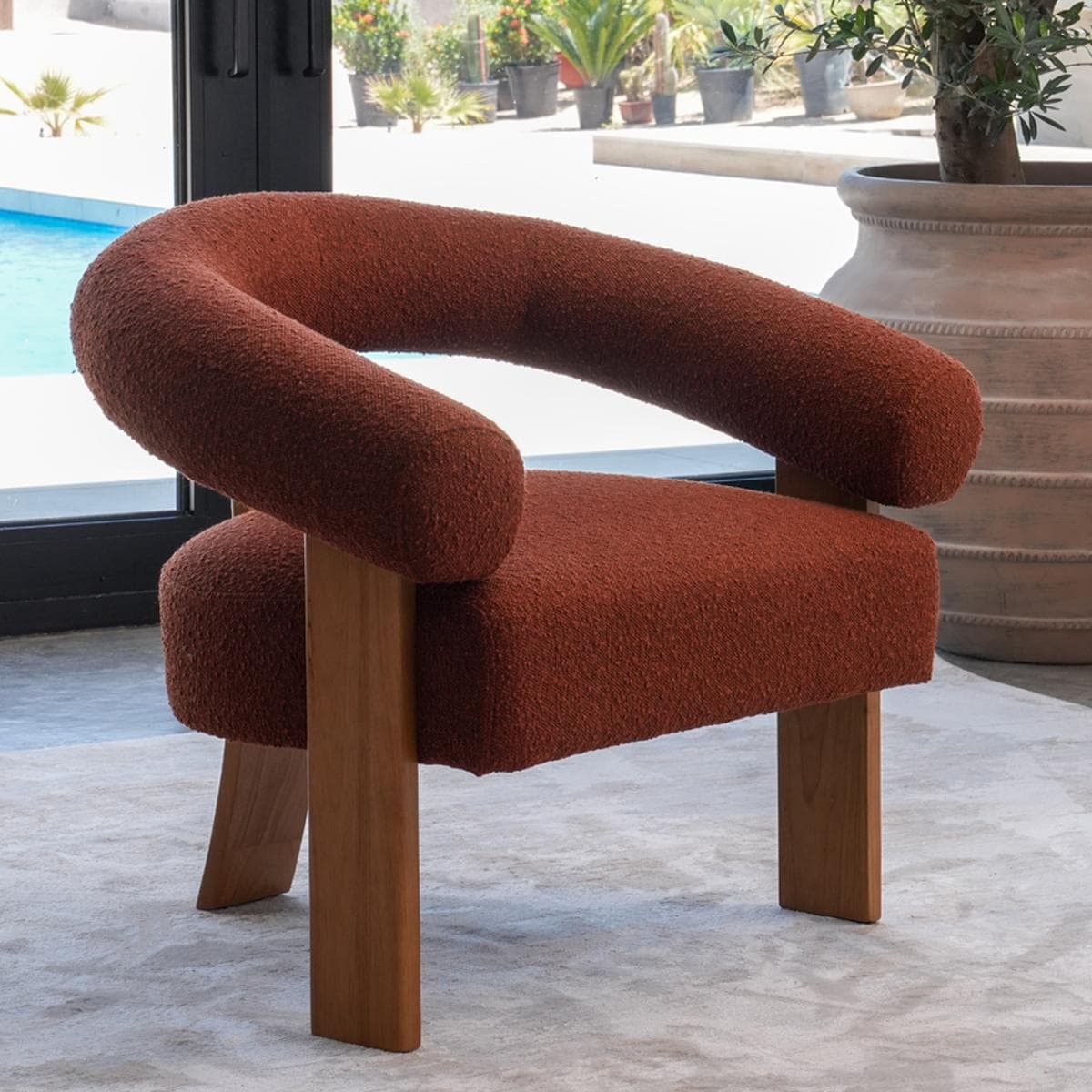 Jade Armchair Red