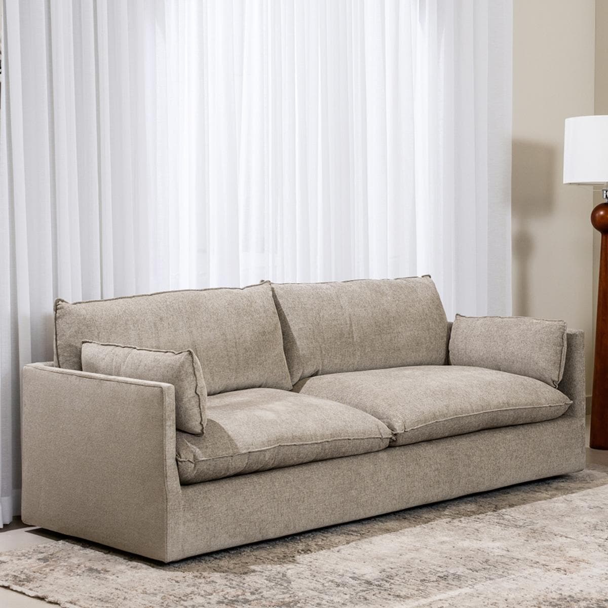 Eddy 4 Seater Sofa Grey