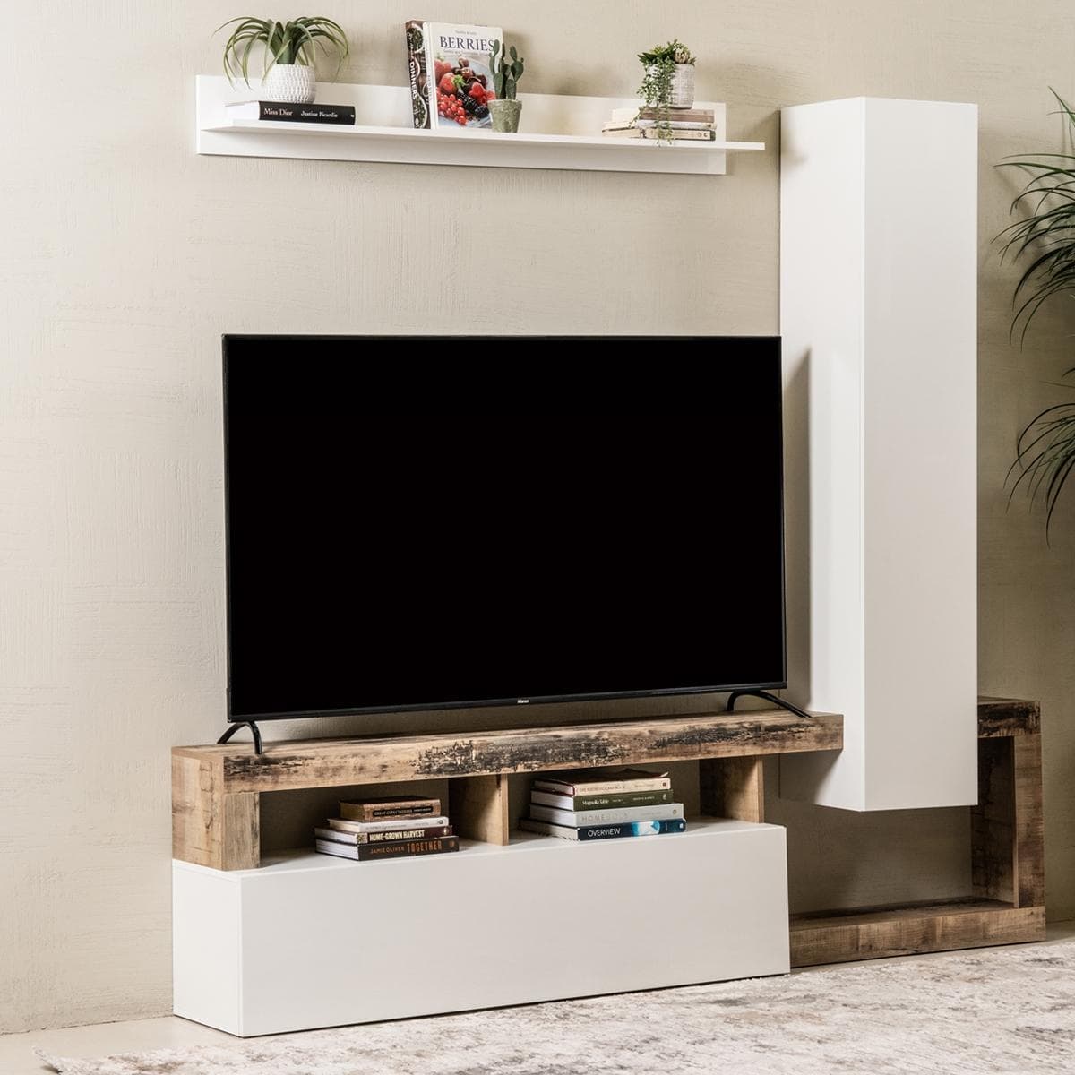 New Hamburg Small Wall Unit White/Pearl