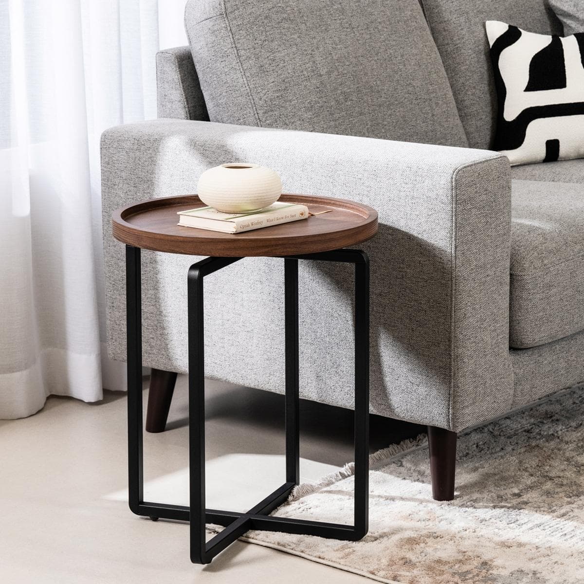 Rayong End Table Walnut