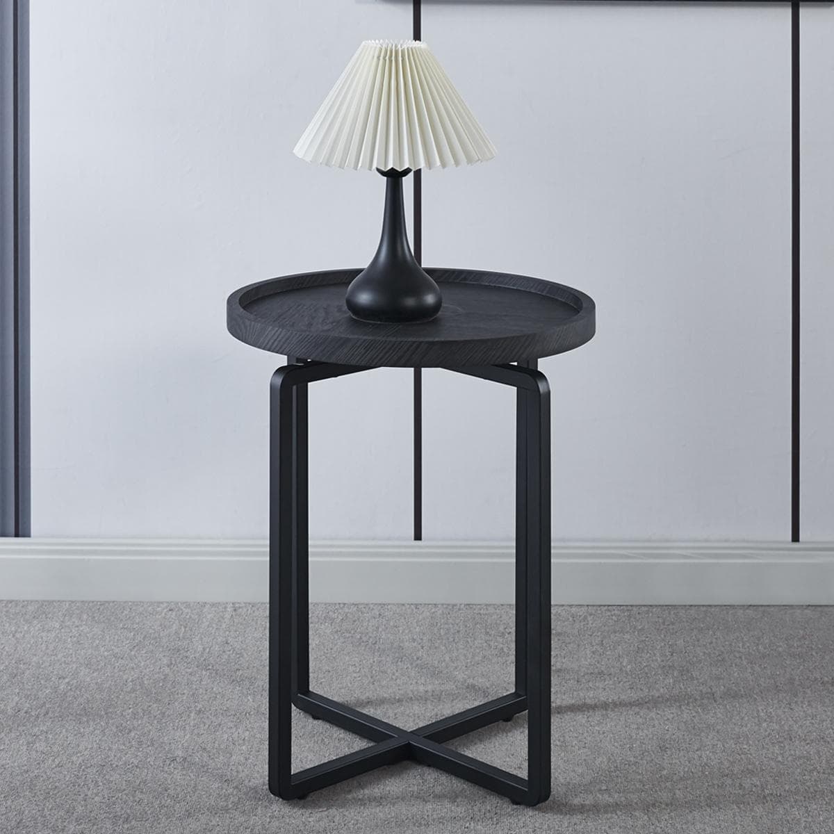 Rayong End Table Dark Grey