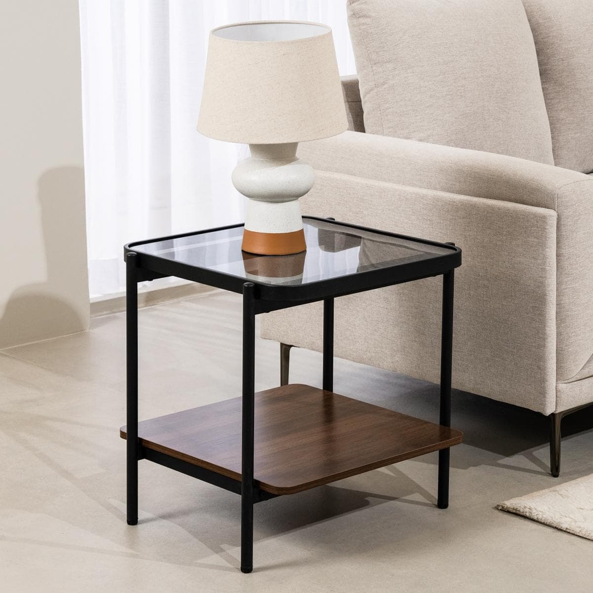 Luxton End Table Walnut