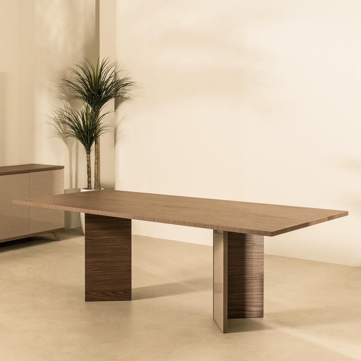 Milano 8 Seater Dining Table Brown