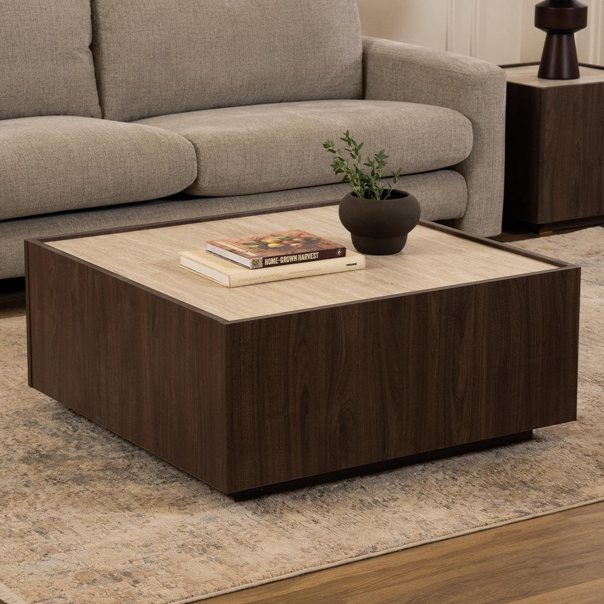 Berta Coffee Table Oak/Stone