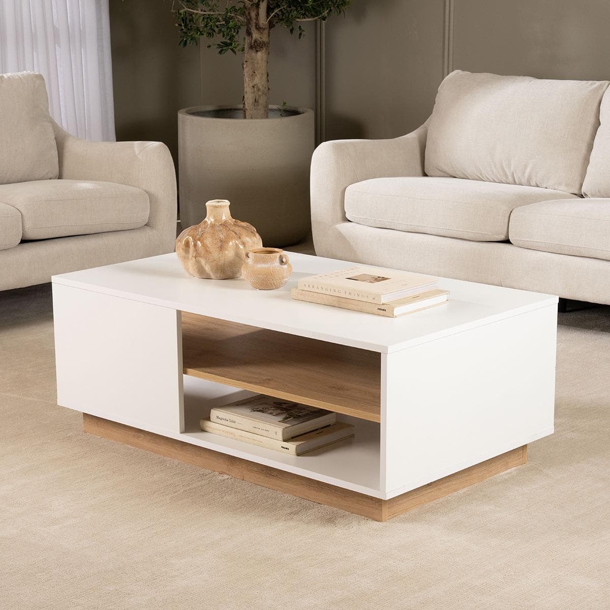 Vivo Coffee Table White/Oak