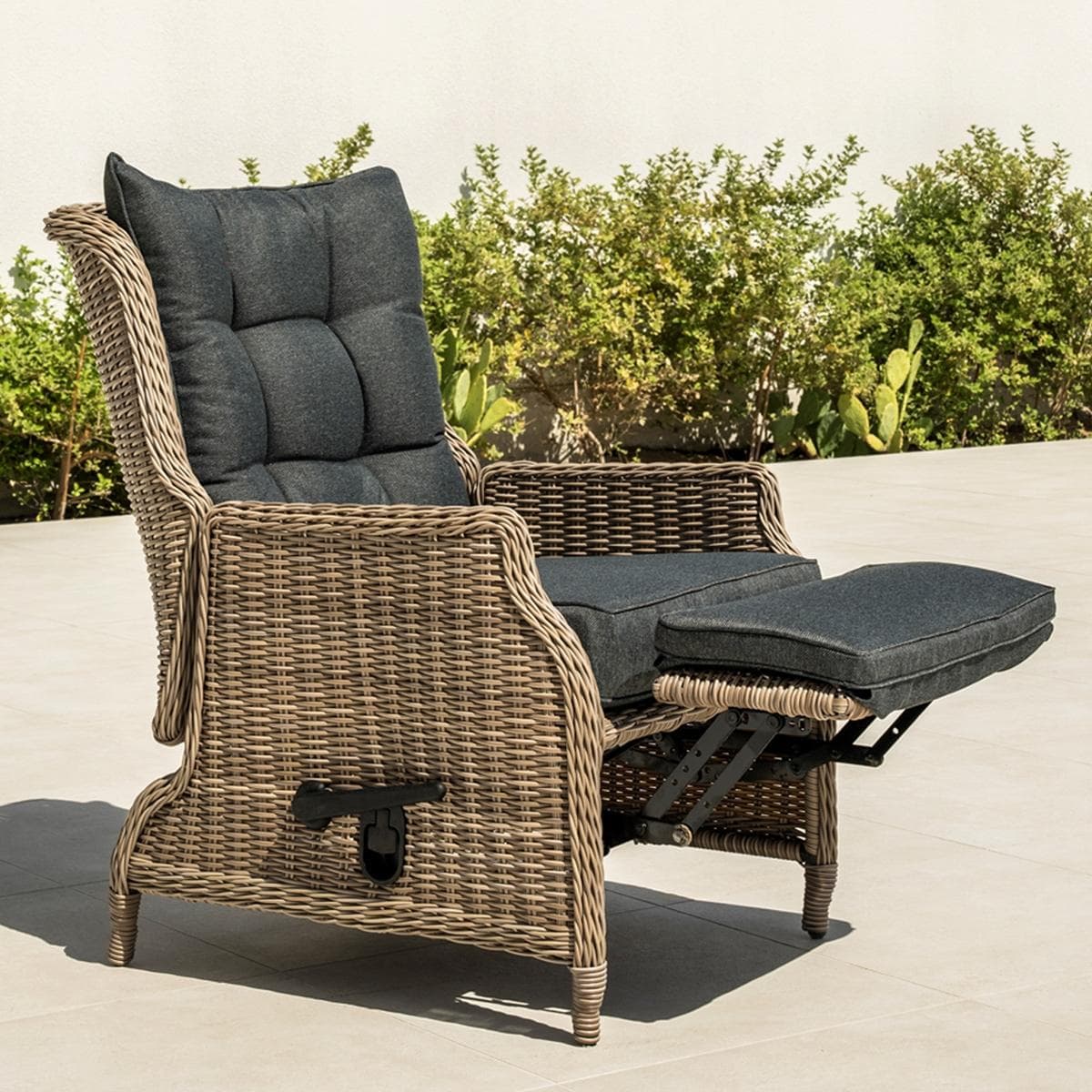Oslo Garden Recliner Grey