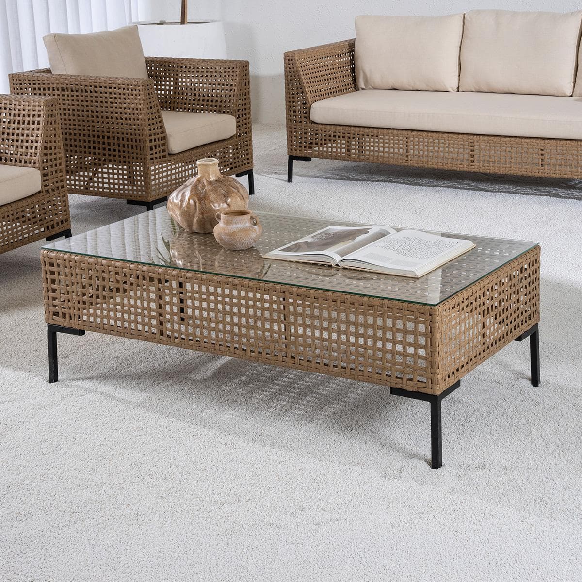 Laila Garden Coffee Table Glass