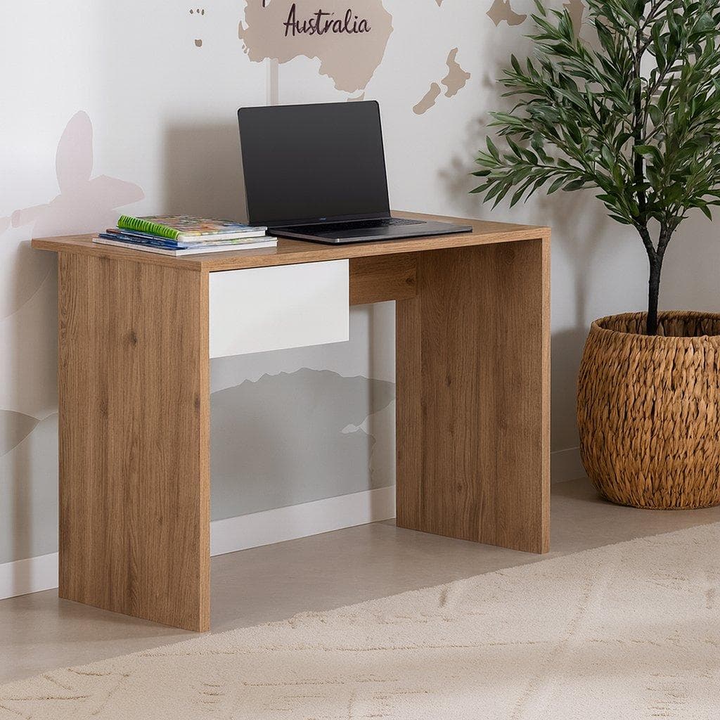 Leo Kids Study Desk Cream/Oak