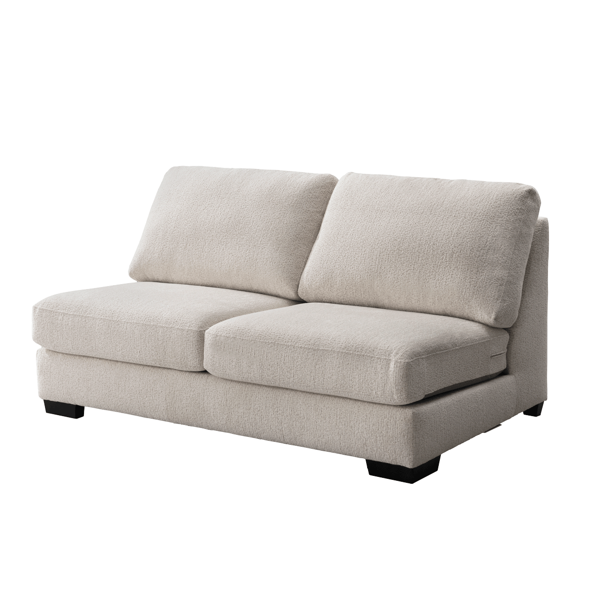Montana 2 Seater Armless Sofa Beige