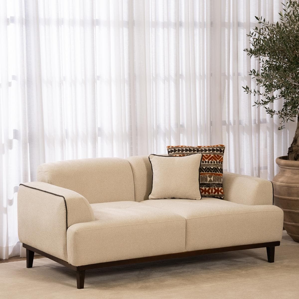 Rio 2 Seater Sofa Beige