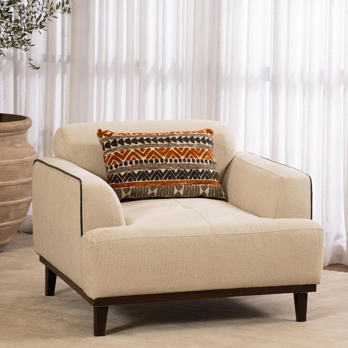 Rio 1 Seater Sofa Beige