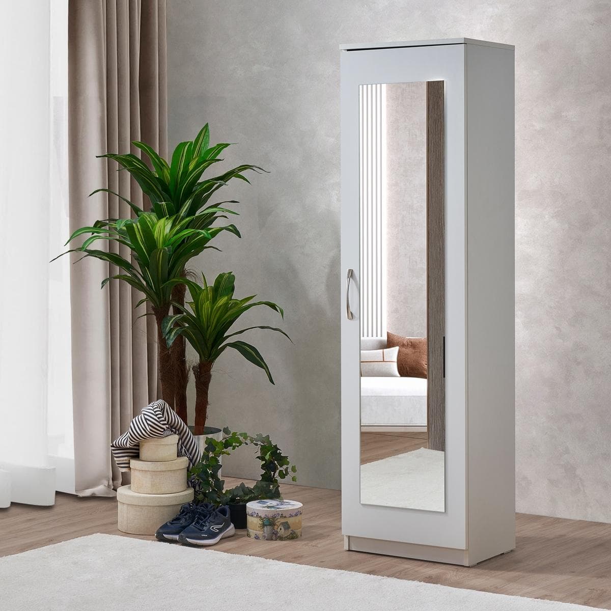 Elena Shoe Cabinet White