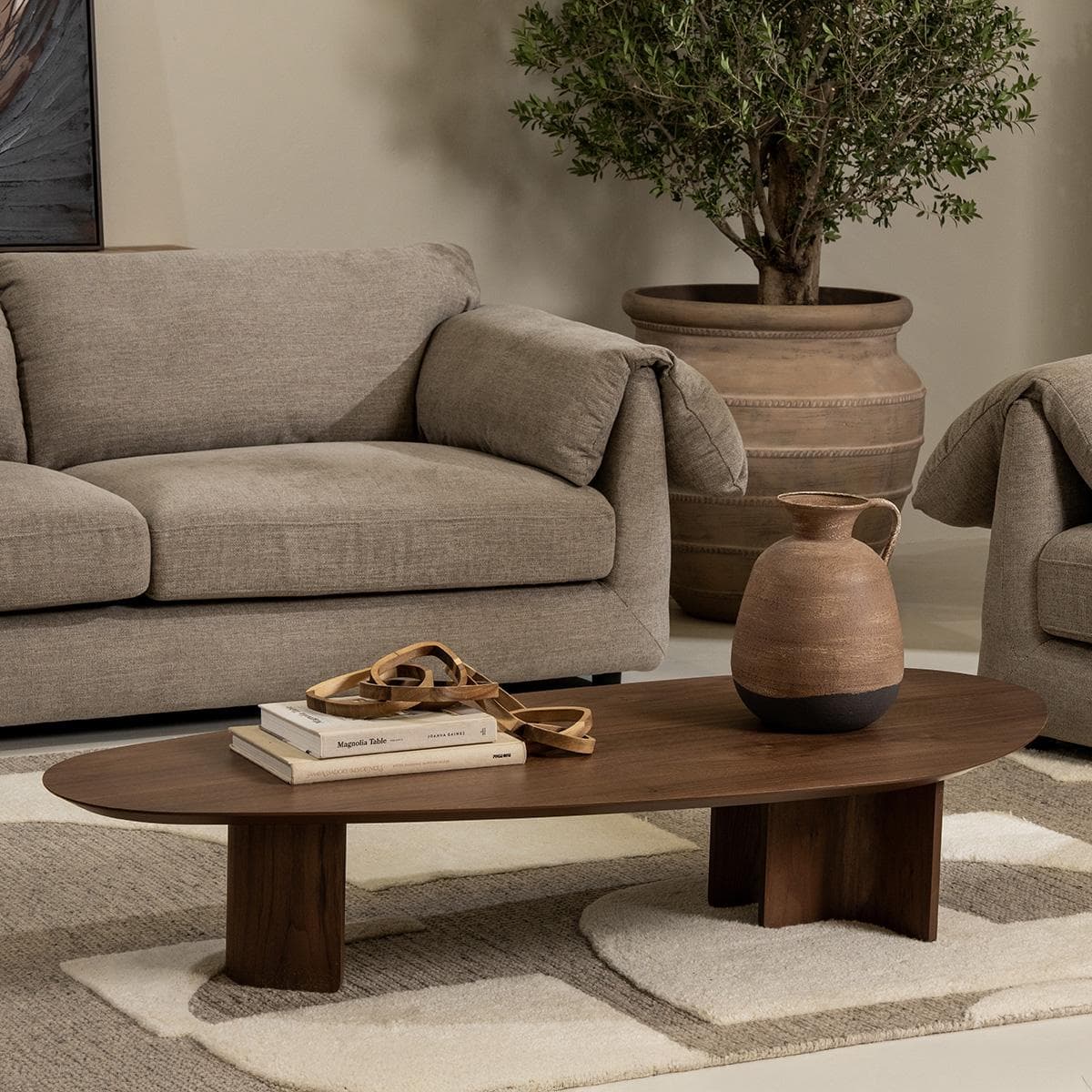 Capri Big Coffee Table Brown