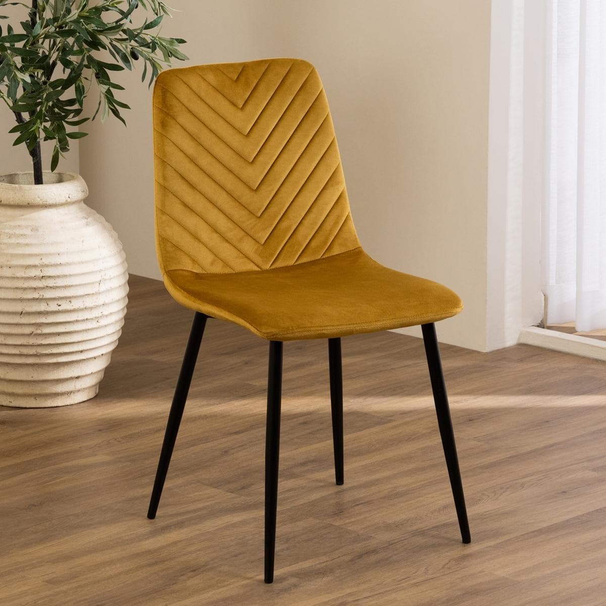 Angle Dining Chair Yellow