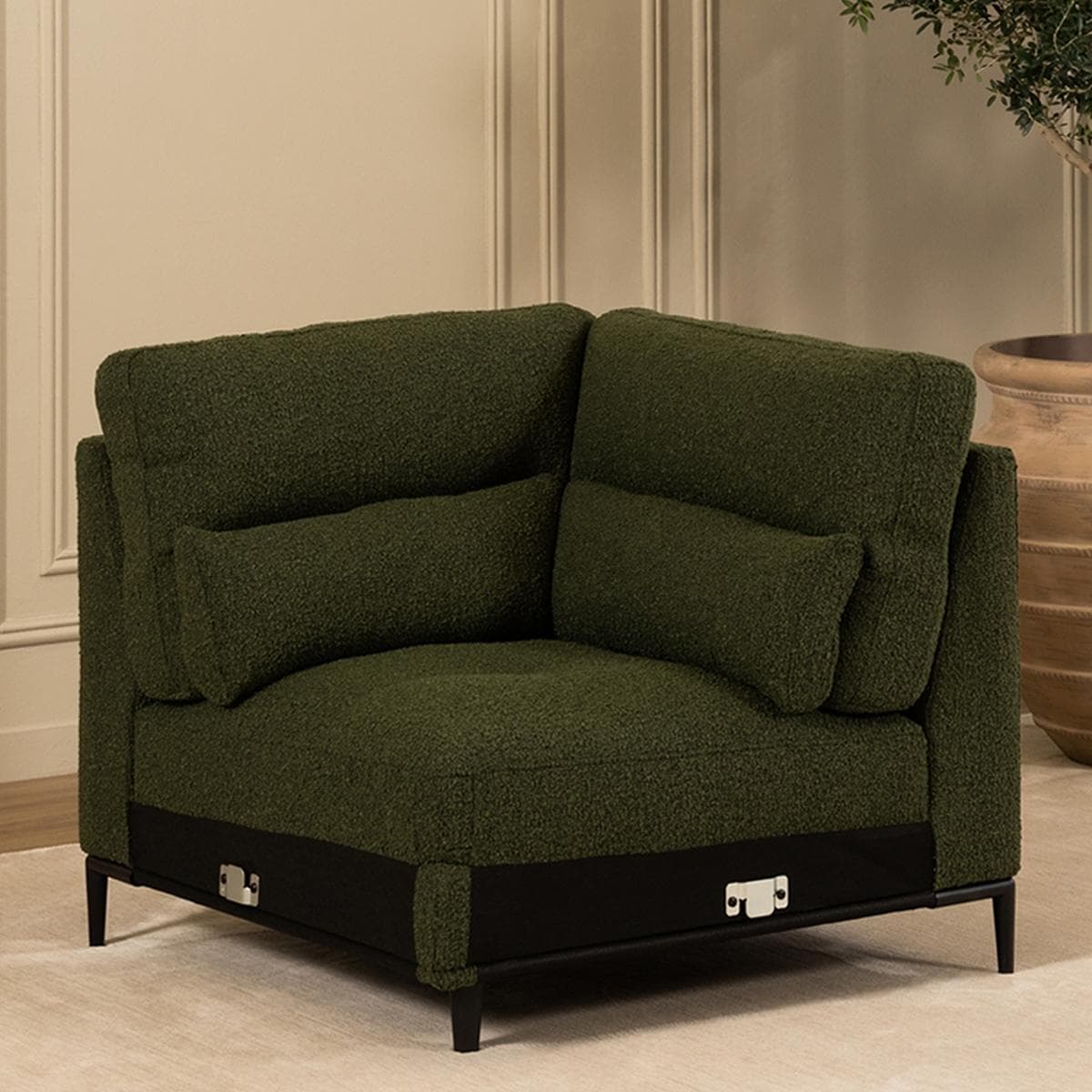 صوفا زاوية وسط فينيس أخضر