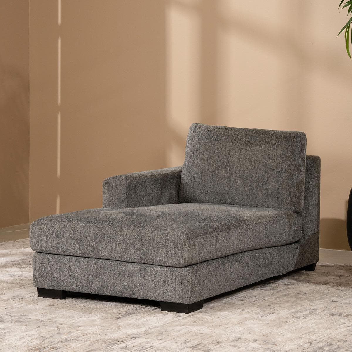 Montana Left Chaise Lounge Dark Grey