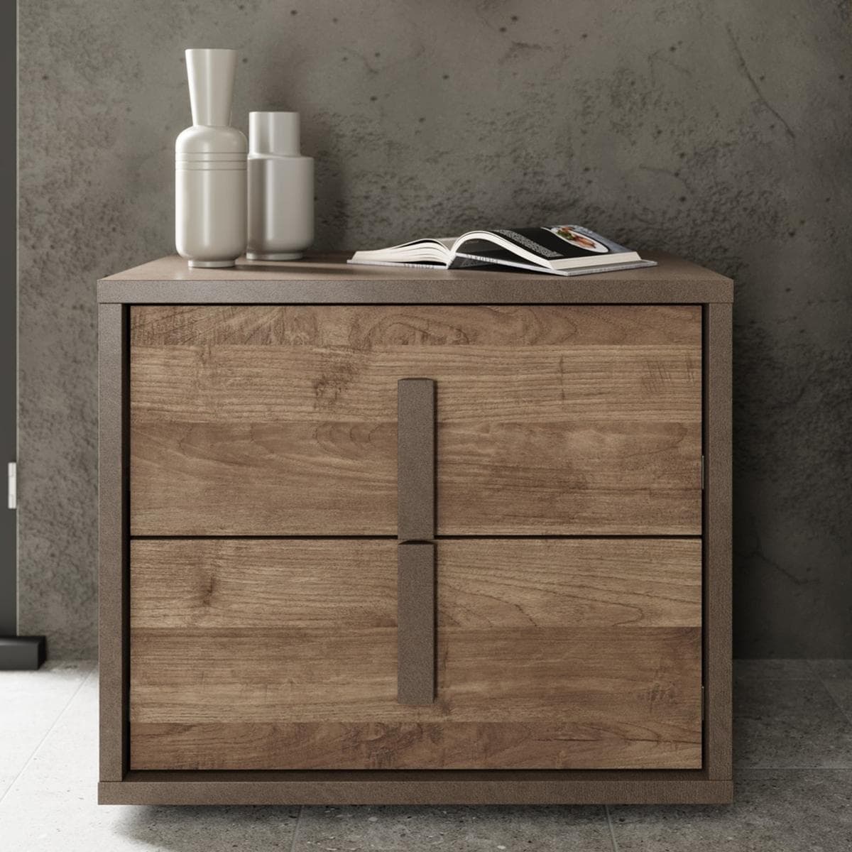 Beirut 2 Nightstands Bronze/Mercure
