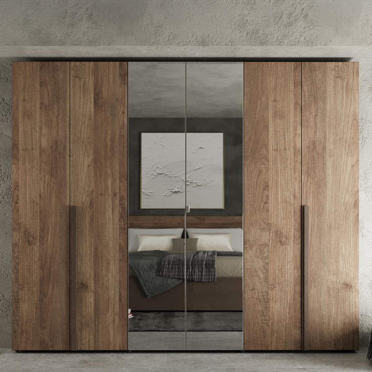 خزانة ملابس بيروت 6 أبواب برونزي/ميركيور