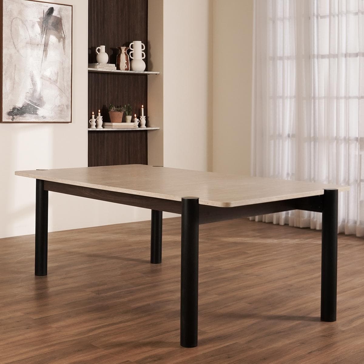 Naya 8 Seater Dining Table Brown