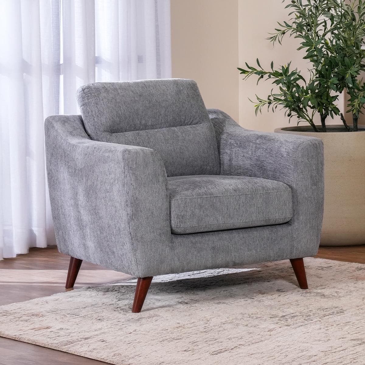 Logan 1 Seater Sofa Grey