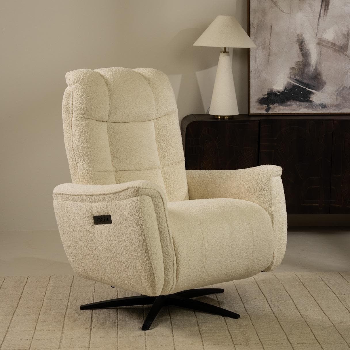 Kiyoto Electric Recliner Beige