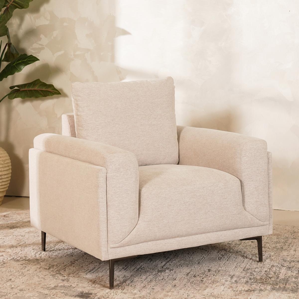 Jemma 1 Seater Sofa Beige