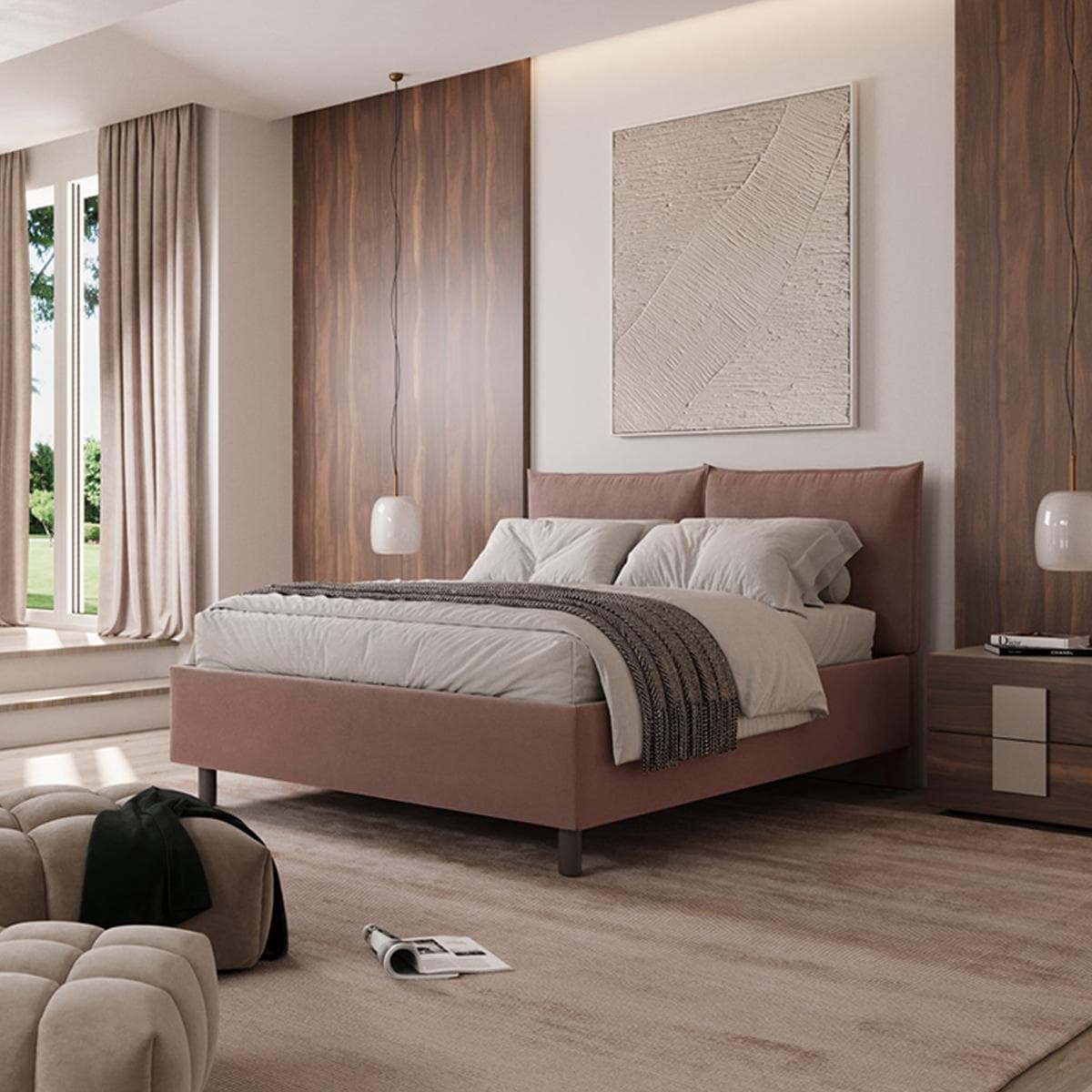 Sandy 160X200 Bed With Storage Brown