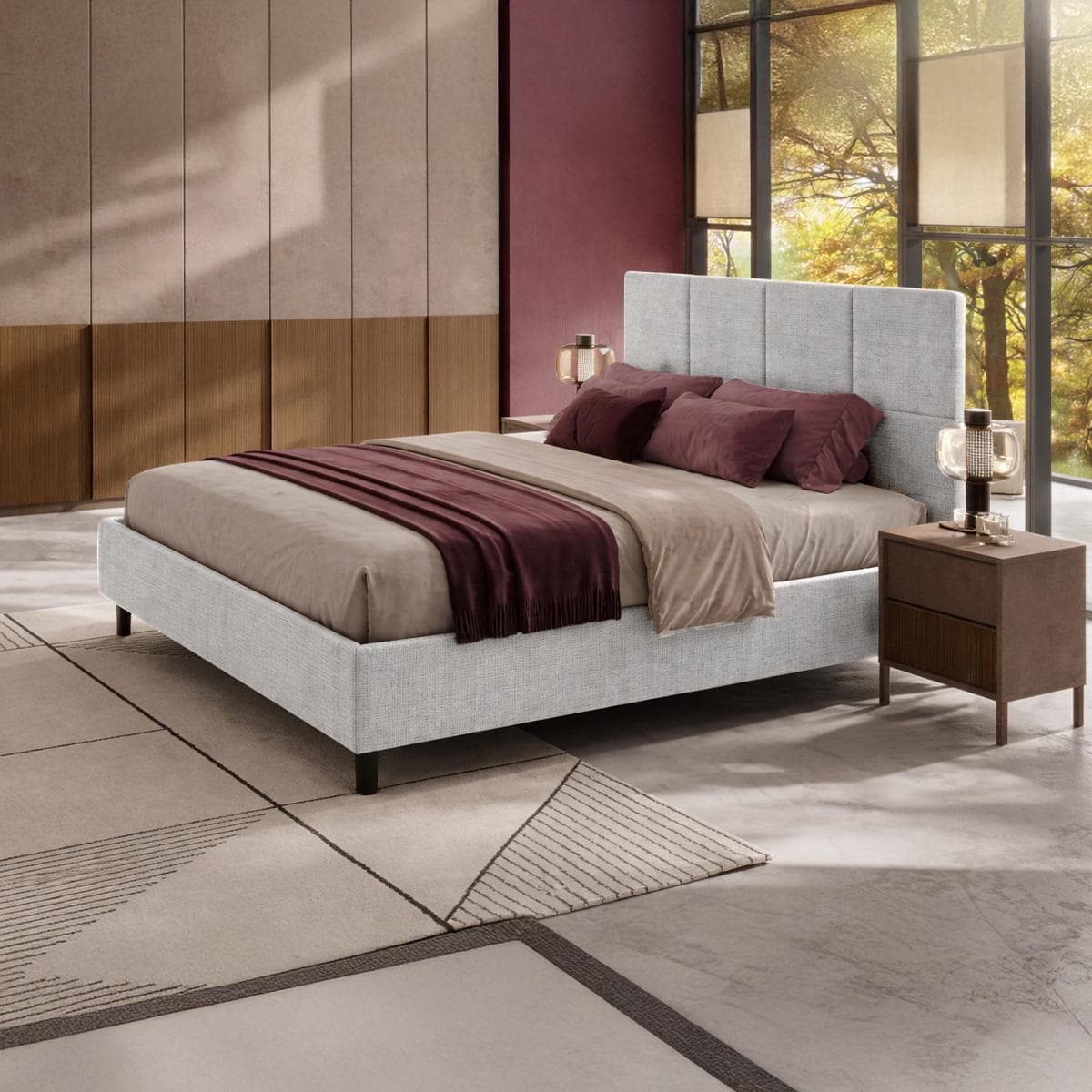 Rotterdam 180X200 Bed Beige