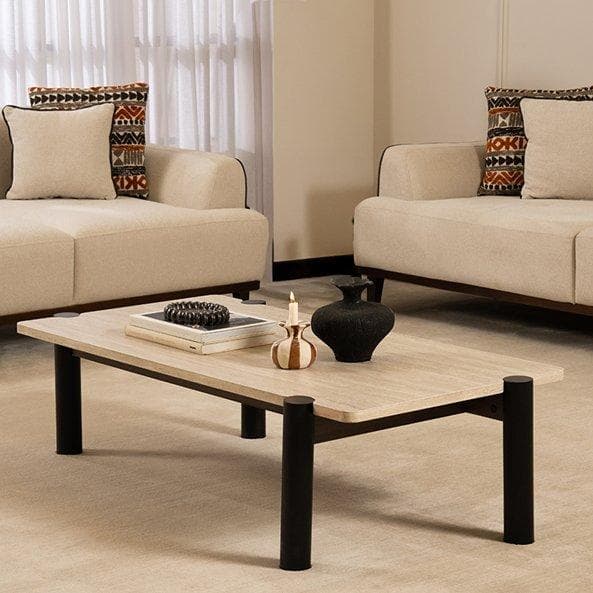 طاولة قهوة نايا بنية