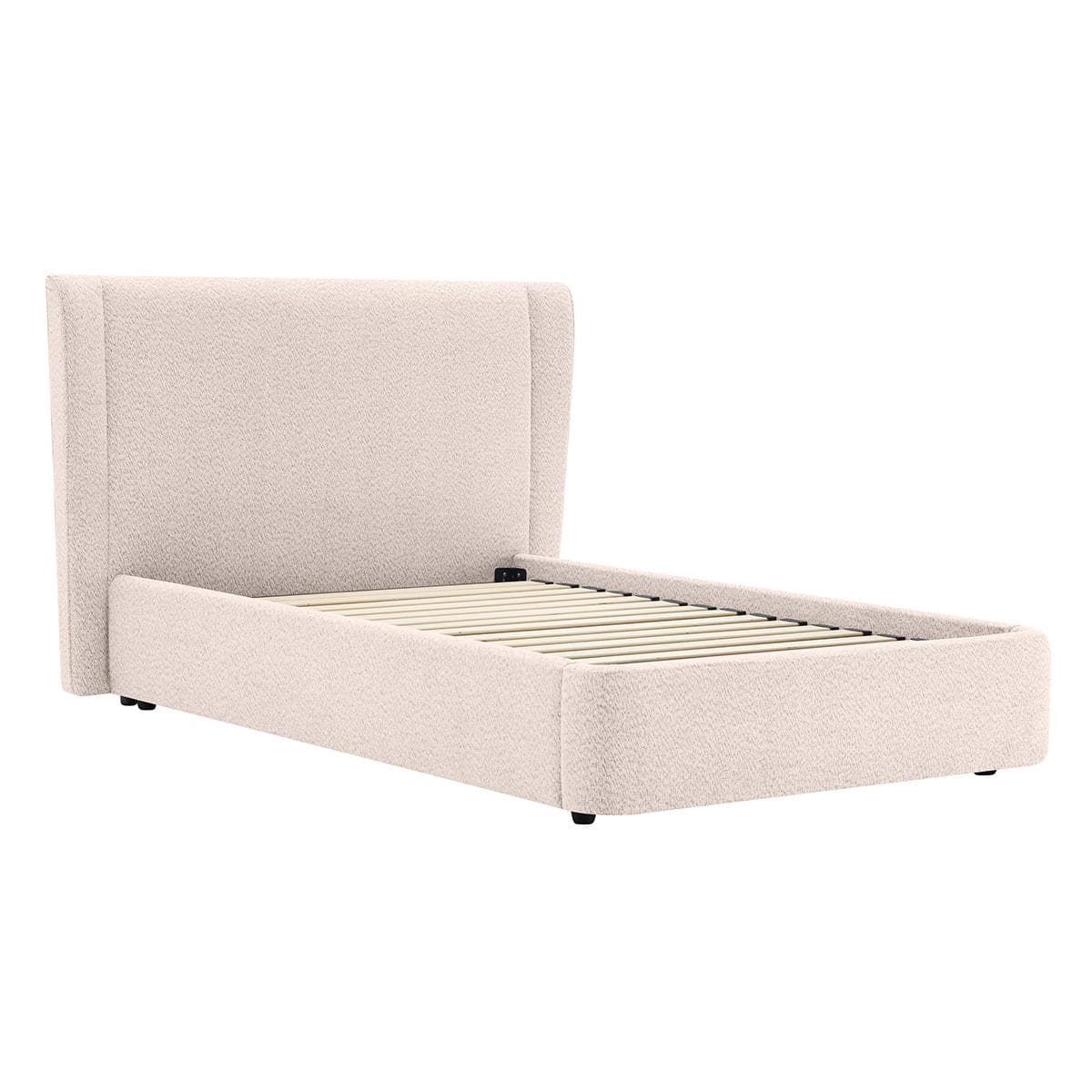 Jana 120X200 Bed with Storage Light Brown