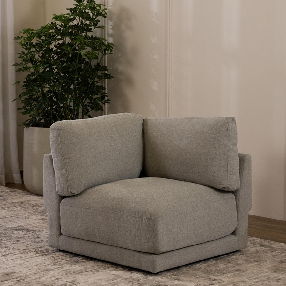 Estivo Wedge Sofa Grey