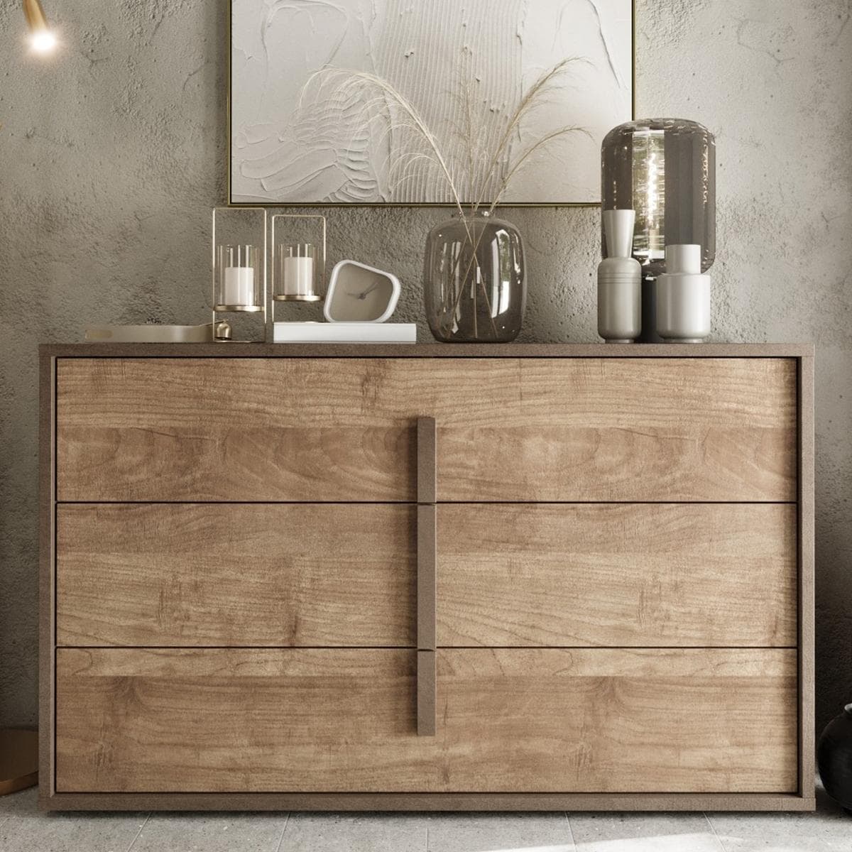 Beirut Dresser with Mirror Bronze/Mercure