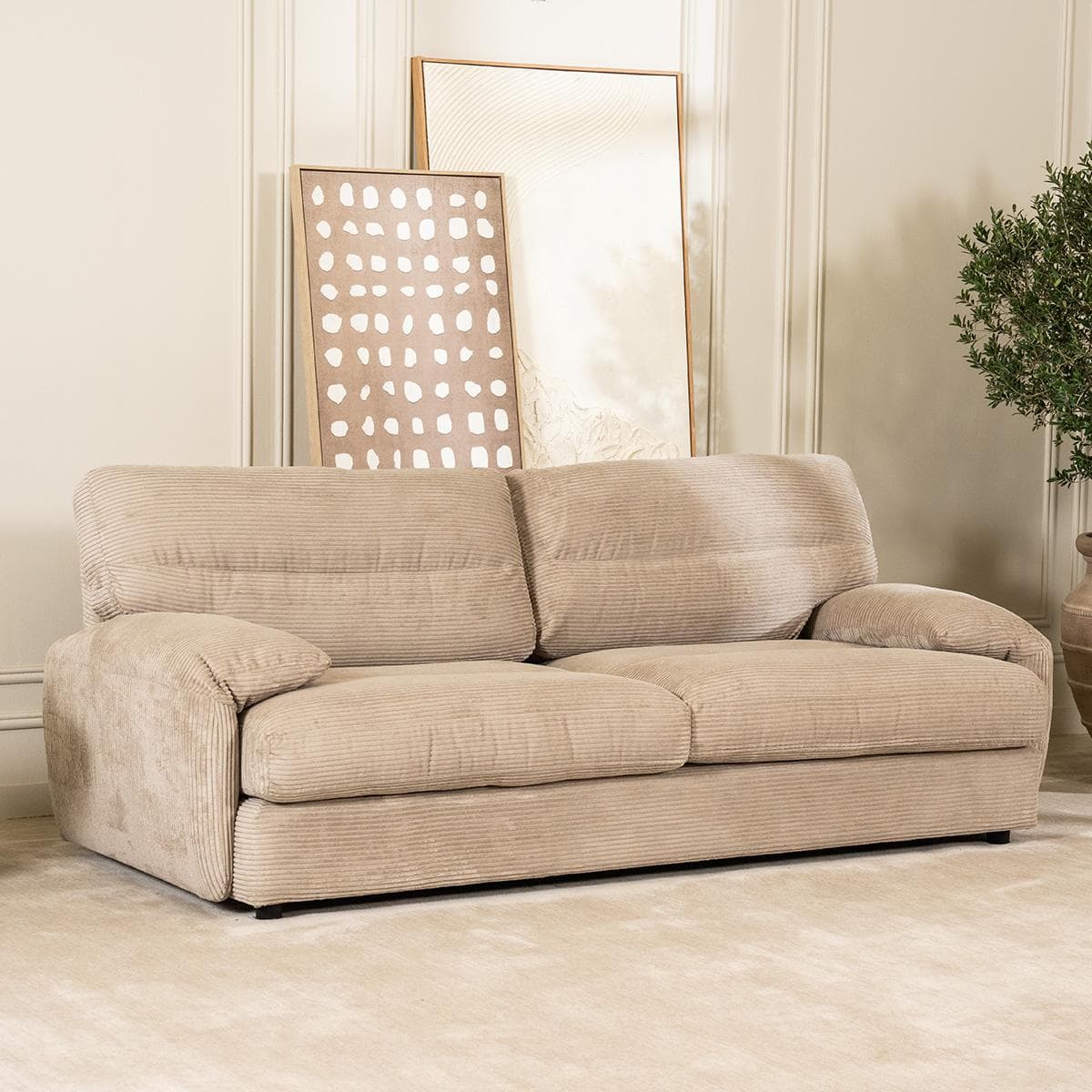 Reva 3 Seater Sofa Grey