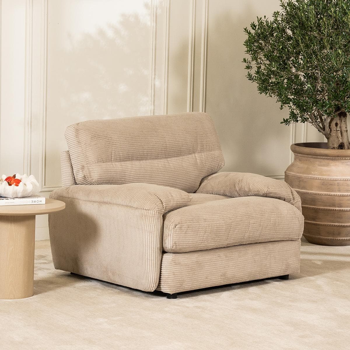 Reva 1 Seater Sofa Grey