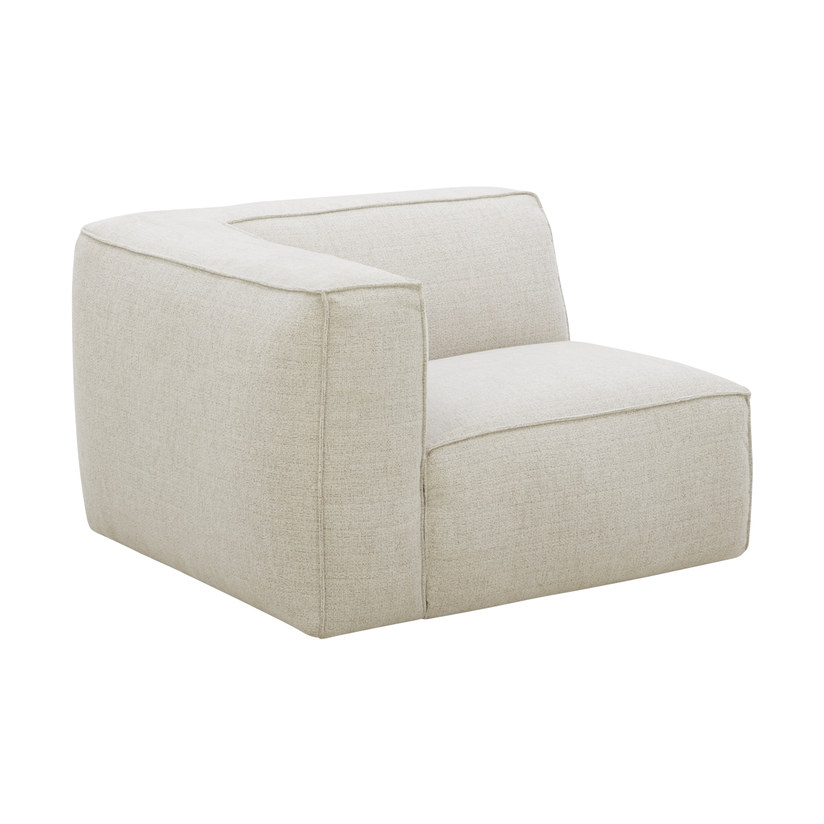 Nuna 1.5 Seater Left Arm Sofa Beige