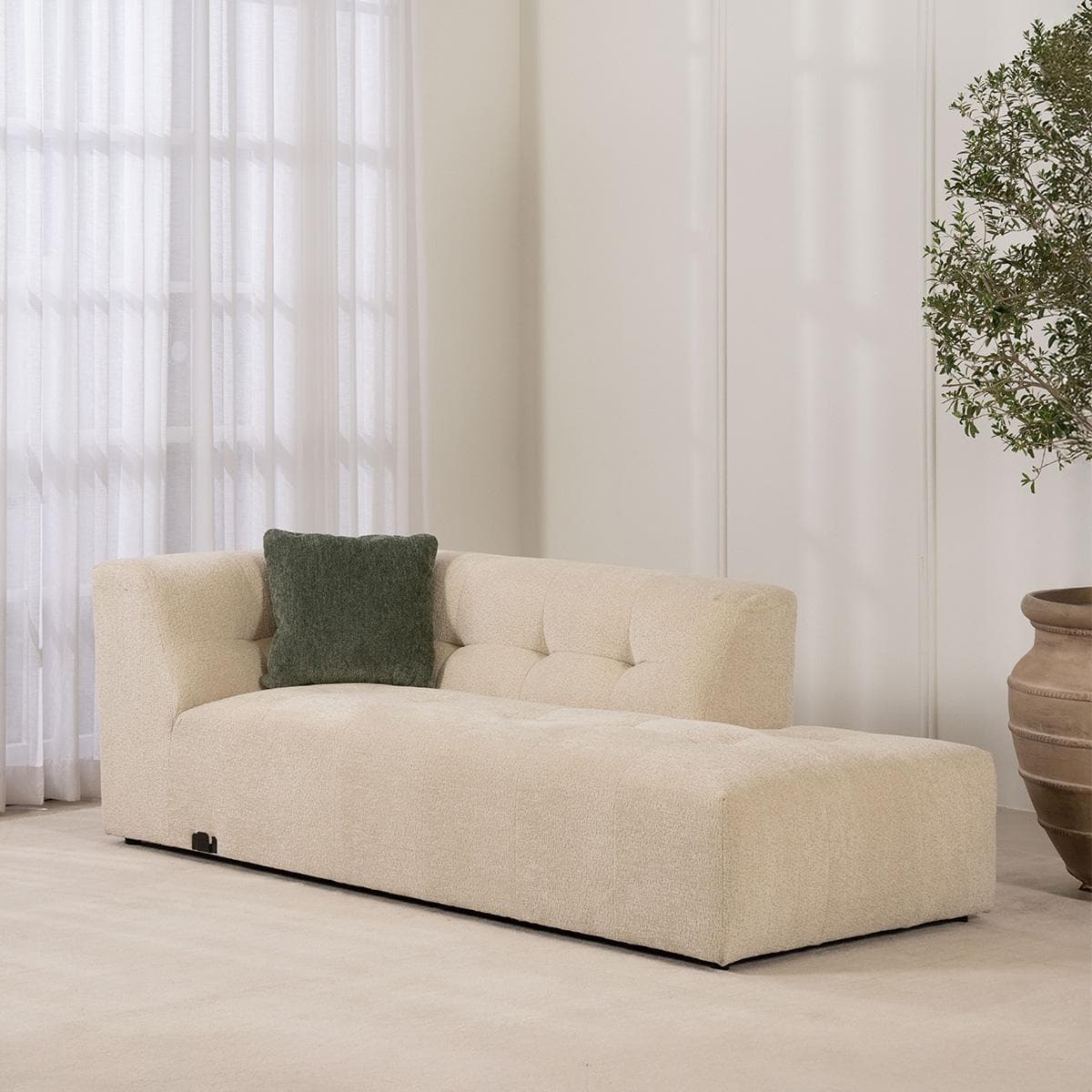 Baku Right Chaise Lounge Beige