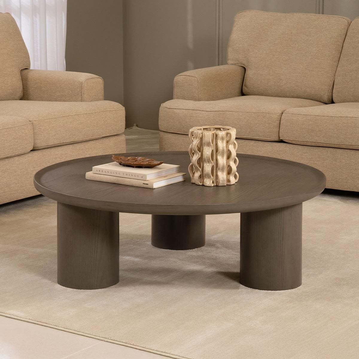 طاولة قهوة إليسا رمادية