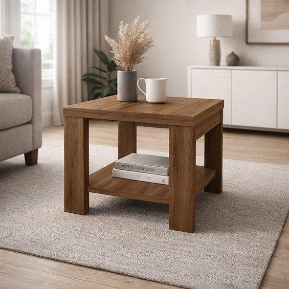 Lea End Table Brown