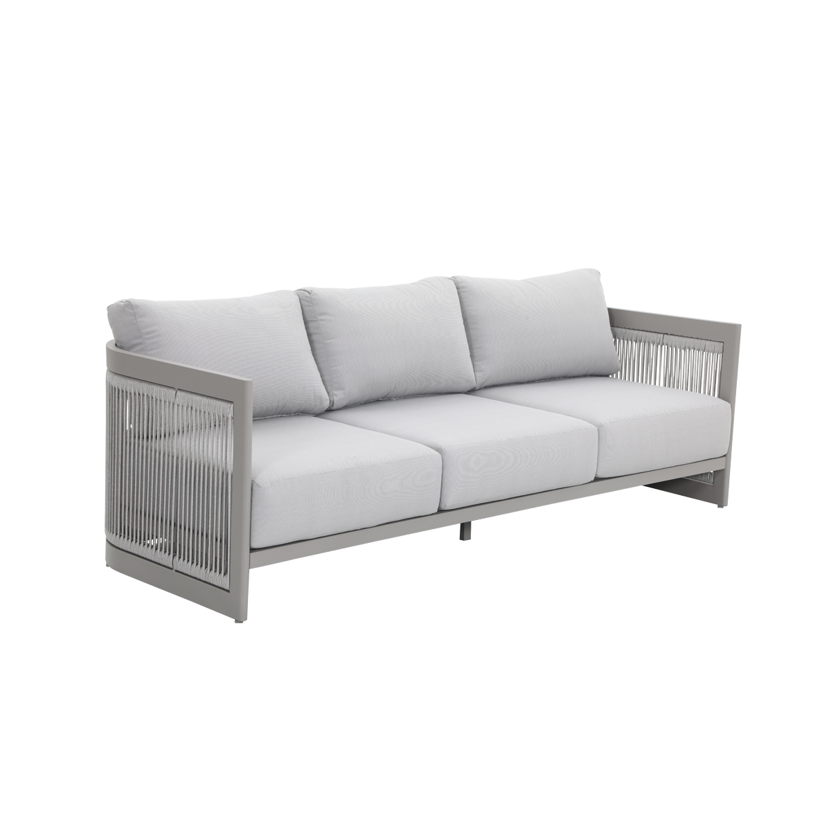 Piya 3-Seater Garden Sofa Taupe/Light Grey