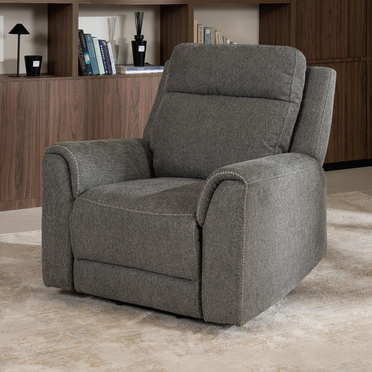 Roka Electric Lift Recliner Dark Grey