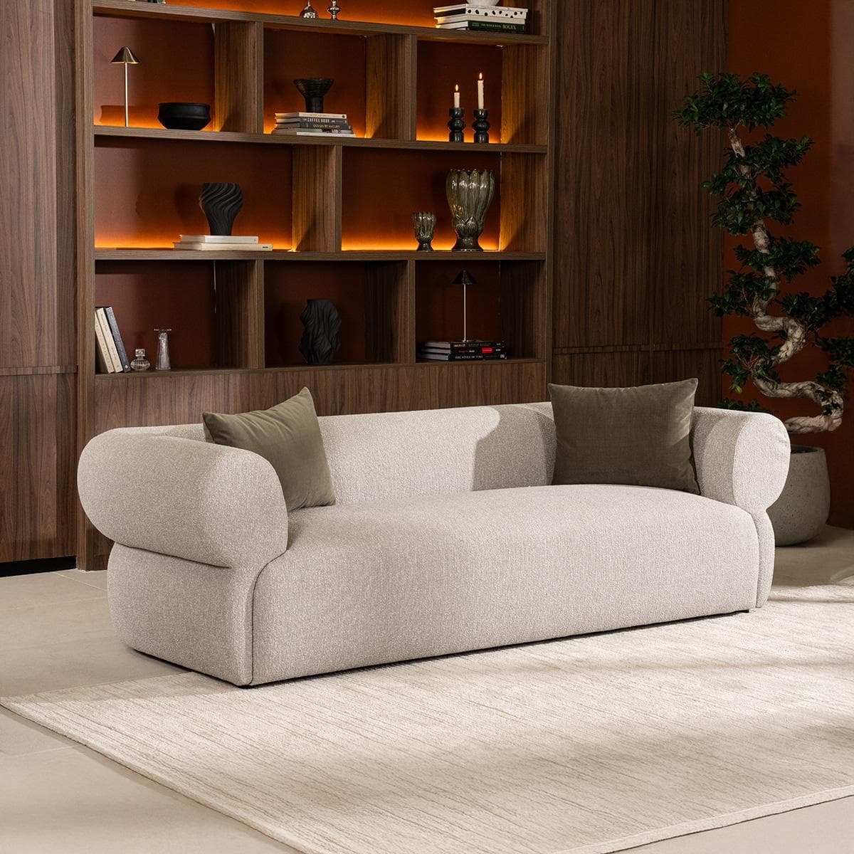 Amara 3-Seater Sofa Grey