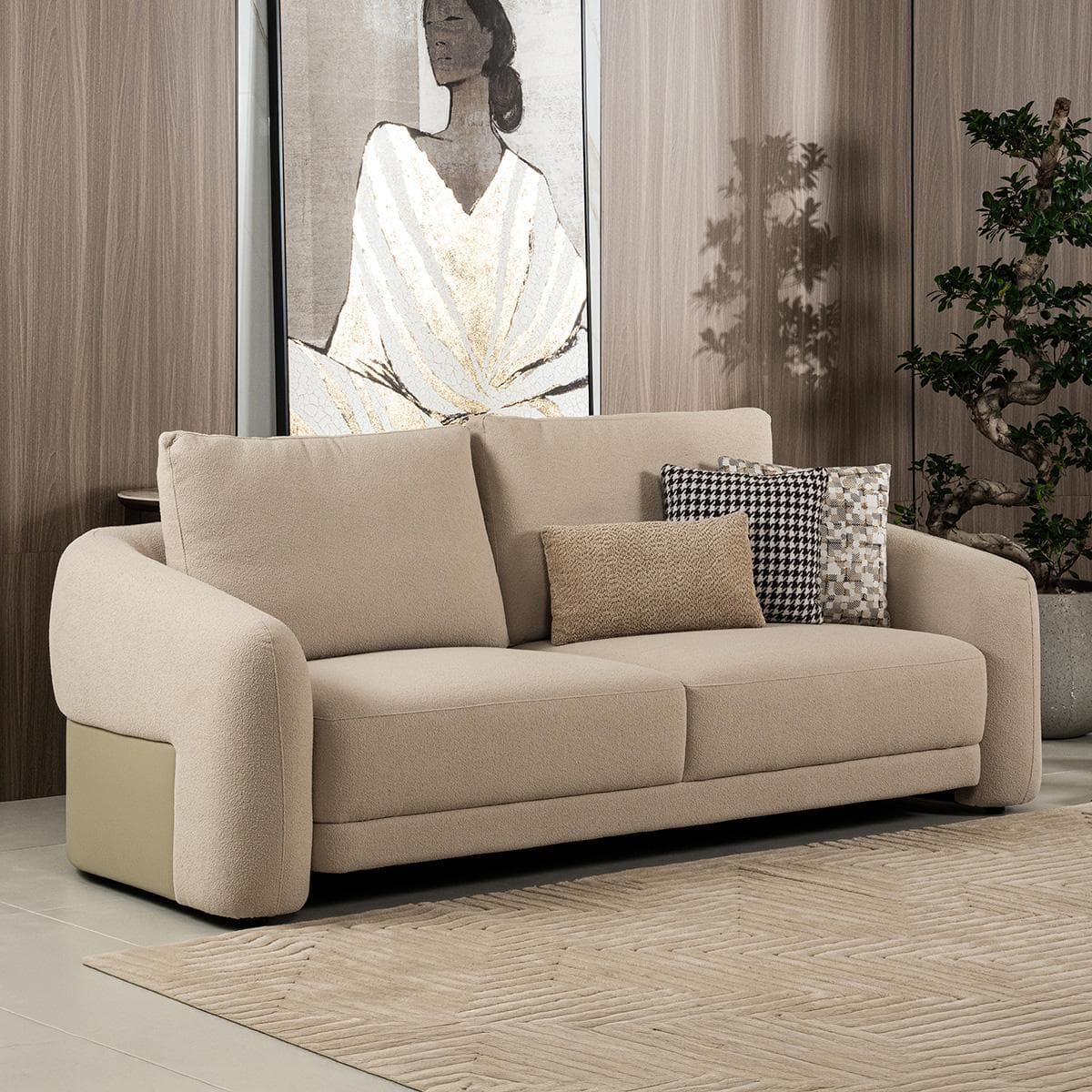 Tala 3-Seater Sofa Beige