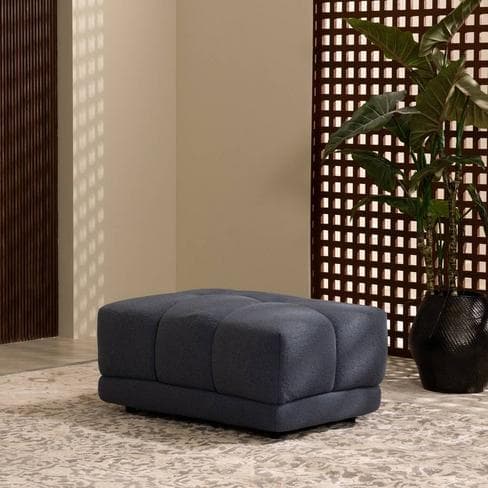 Dallas Small Ottoman Blue