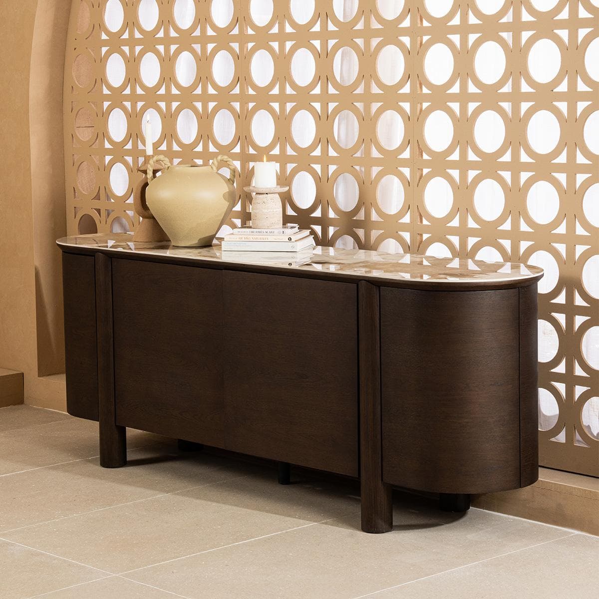 Lava Sideboard Brown/White