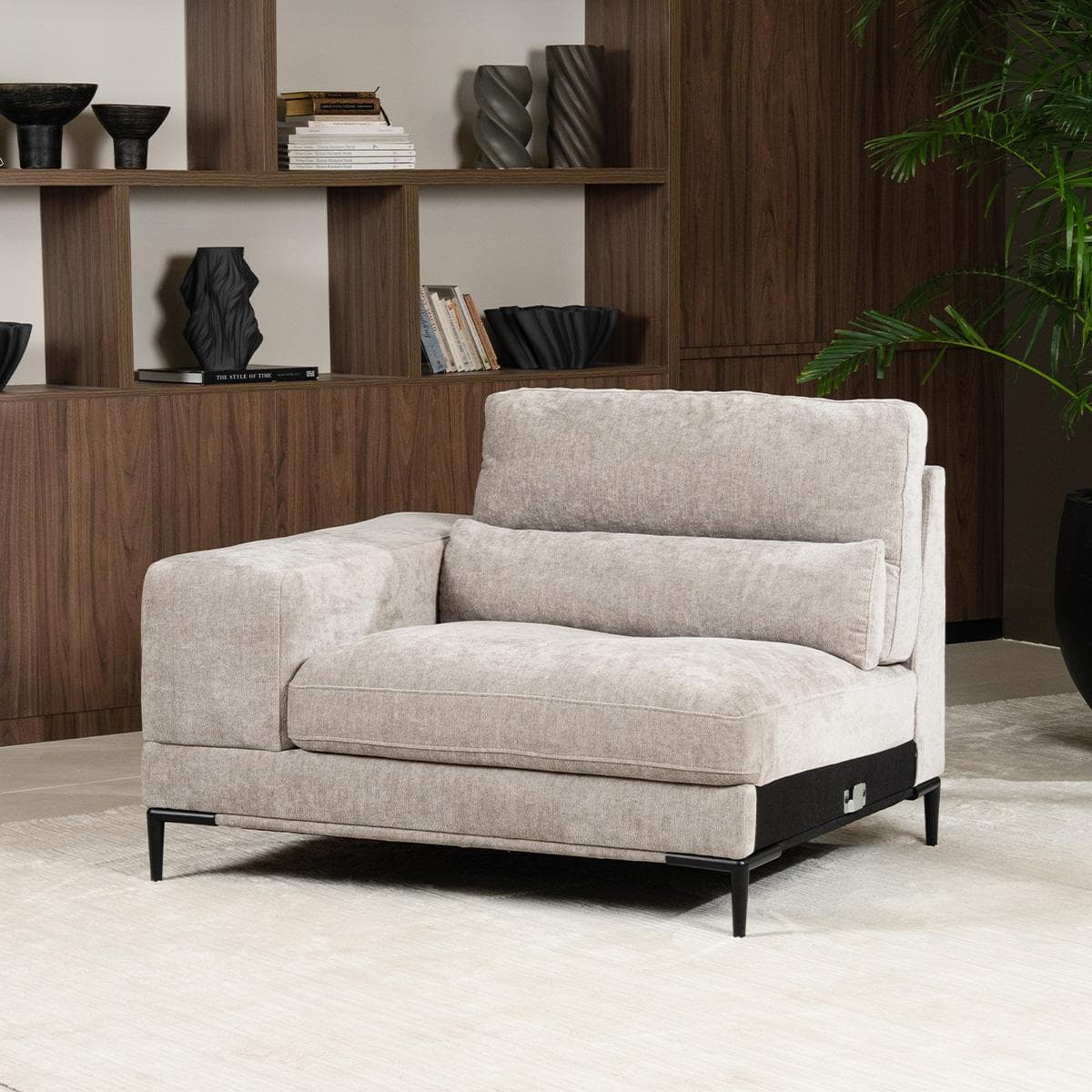 Venice 1.5-Seater Left Arm Corner Sofa Grey