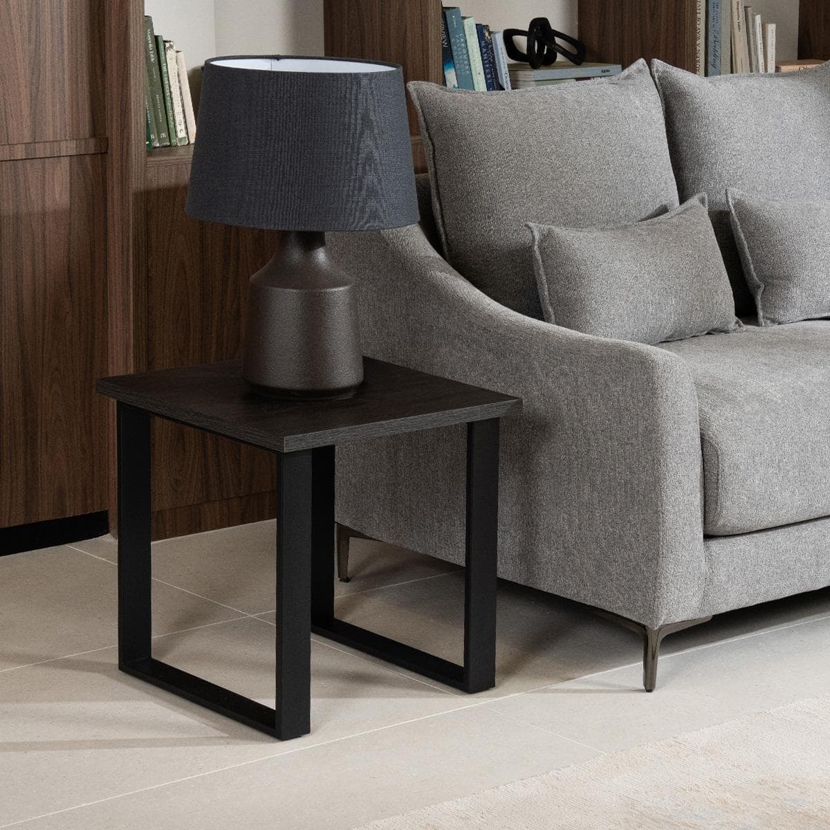 Ria End Table Black/Oak