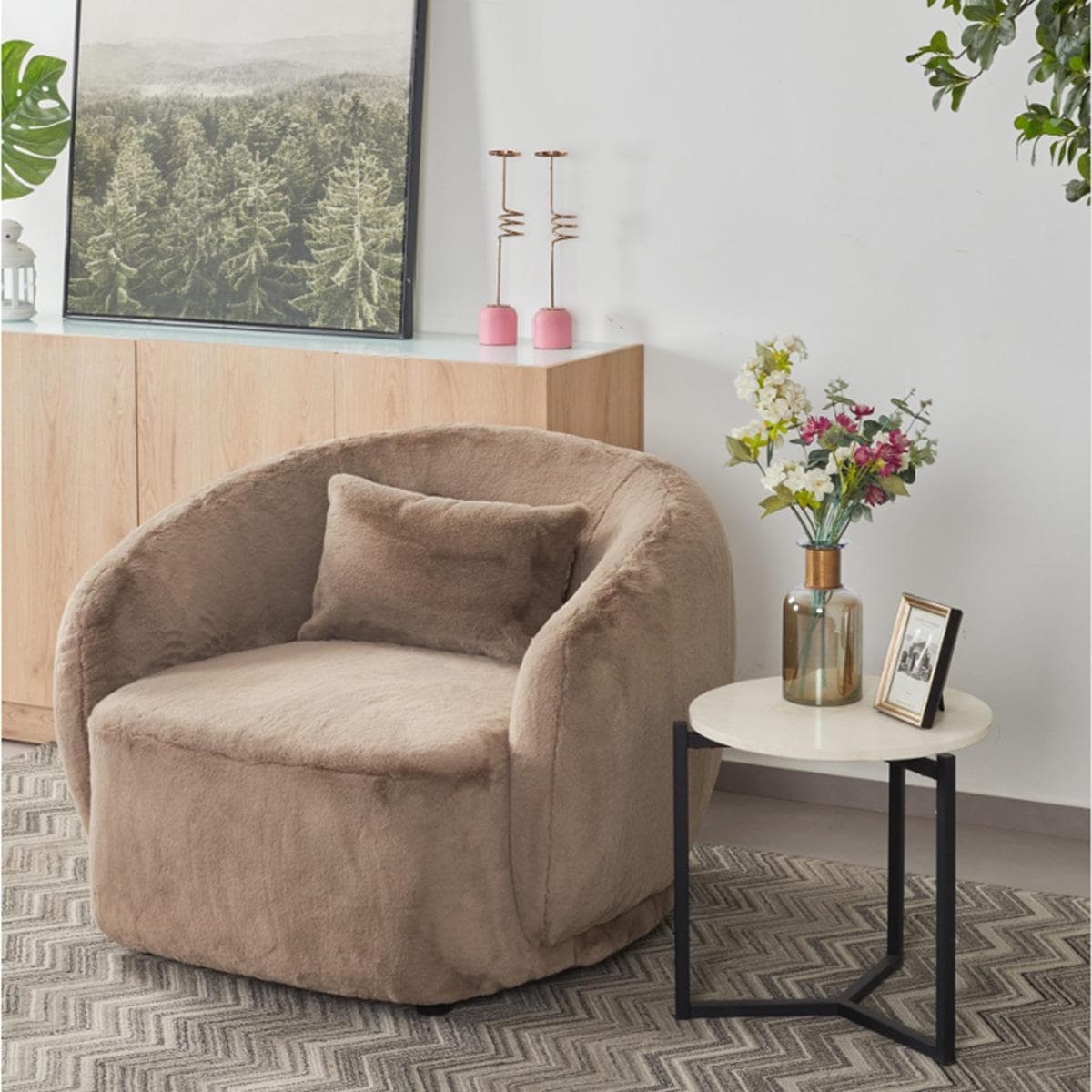 Glenda Armchair Brown